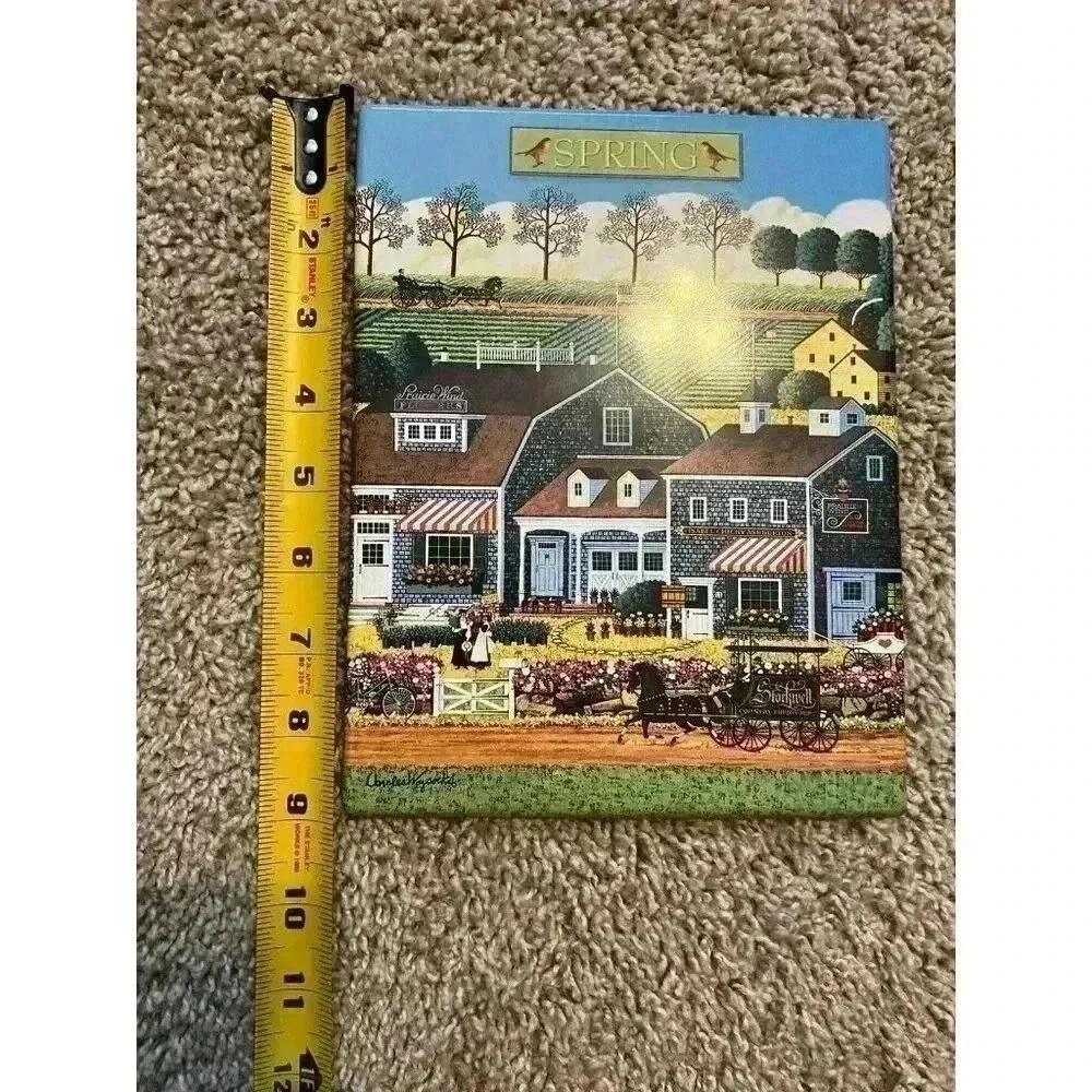 Charles Wysocki | Bradford Exchange | Spring | Prairie Wind Flowers Plate